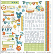 12 x 12 Sticker Sheet 'oh BABY' STCX1019